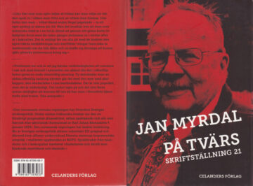 Omslag Jan Myrdal på tvärs 2013.