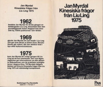 Omslag Kinesiska frågor från Liu Ling 1975.